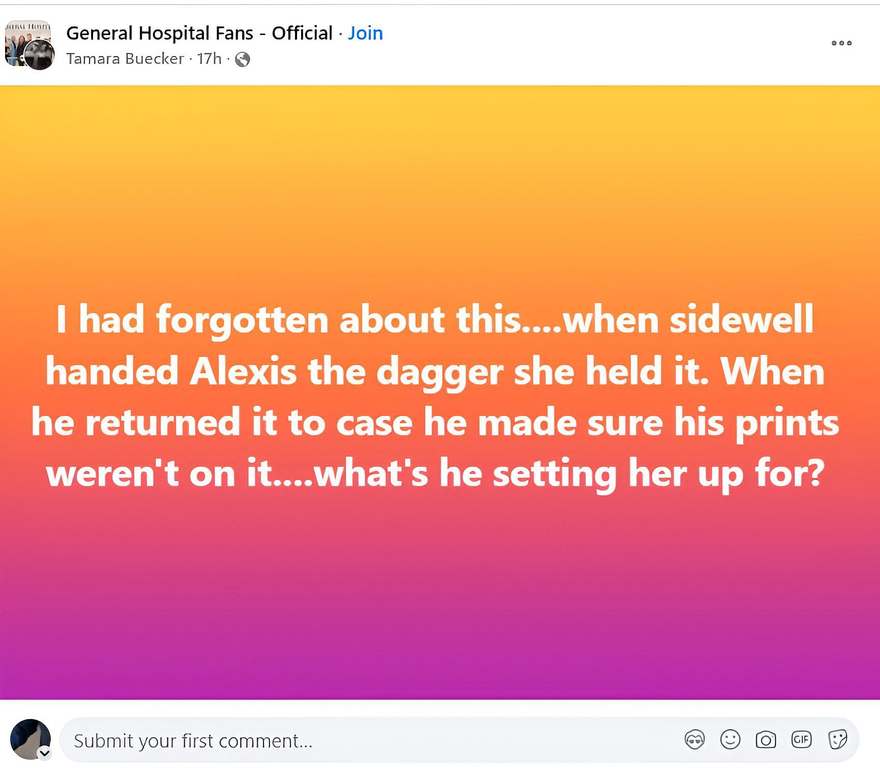 Fan reaction (Image via Facebook @Tamara Buecker)